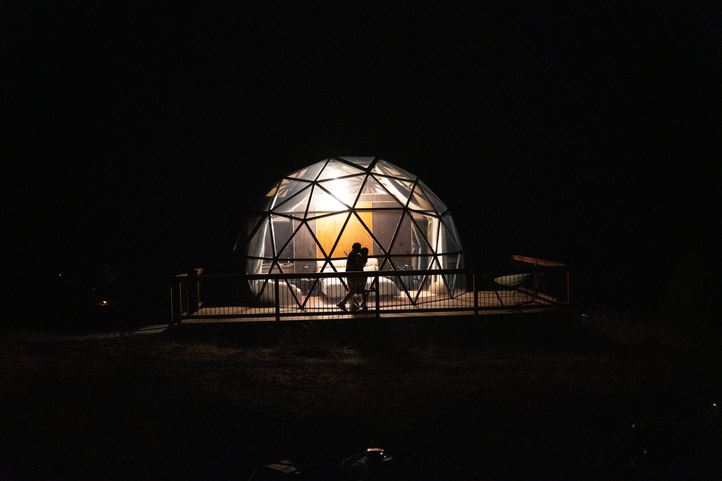 A Glamping Dome Proposal Under the Stars at Bryce Canyon